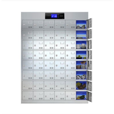中偉（ZHONGWEI）ZW-XDG050 消毒柜 不銹鋼員工消毒碗柜食堂餐具柜紫外線臭氧儲物柜 50門紫外線消毒